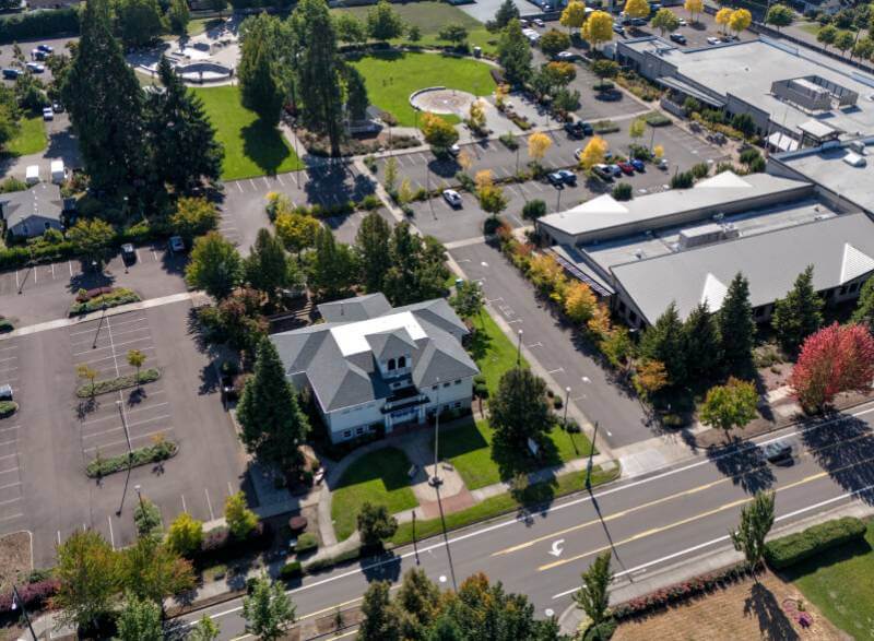 Aerial view of Keizer, Oregon